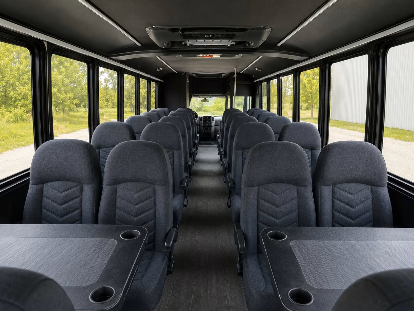 18 passenger minibus inside