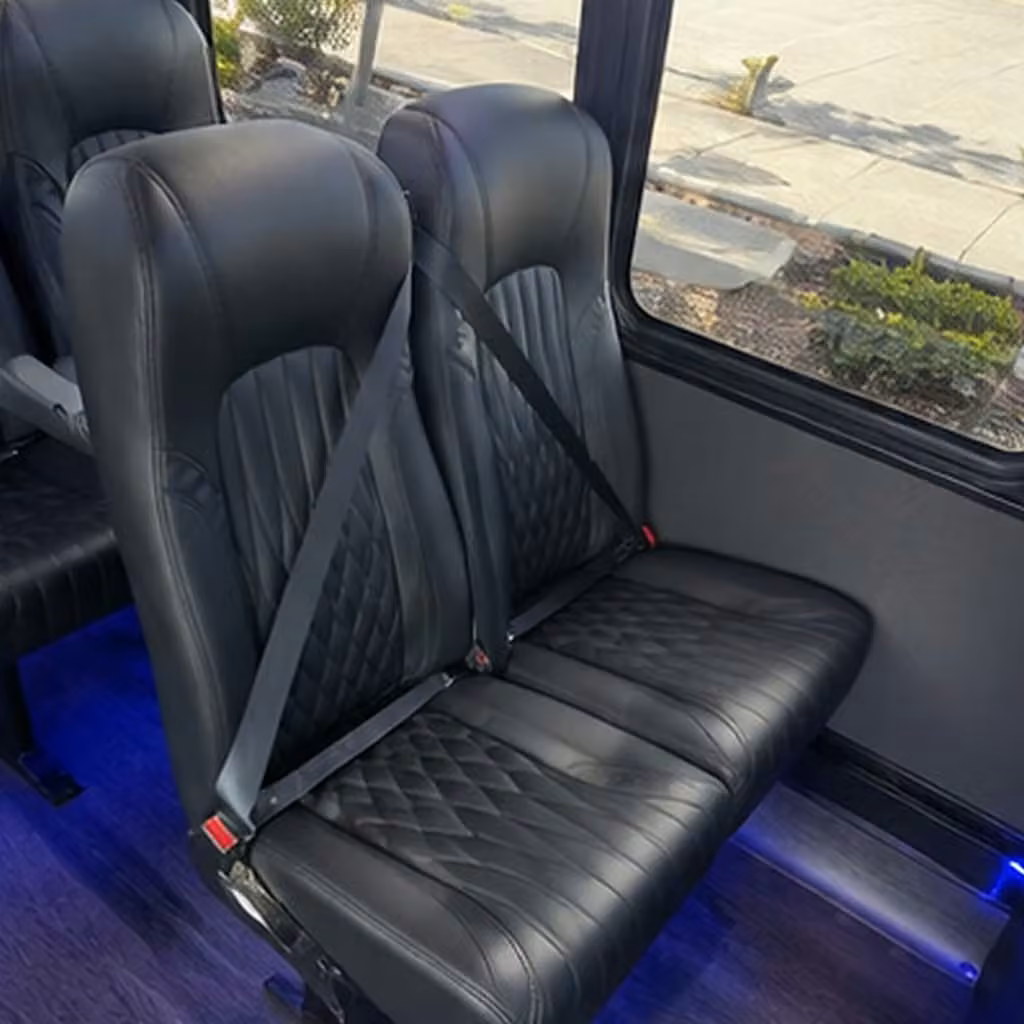 25 passenger minibus interior
