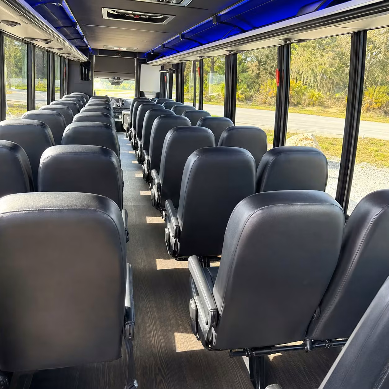 28 passenger minibus interior
