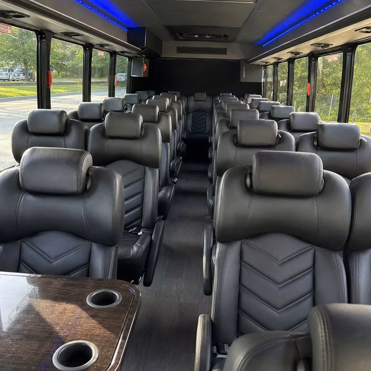 35 passenger minibus inside