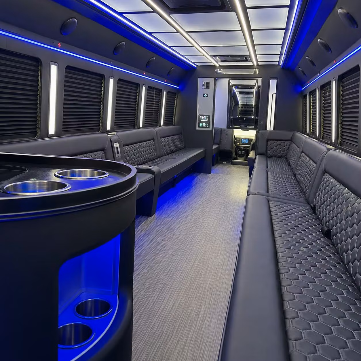 party bus interior
