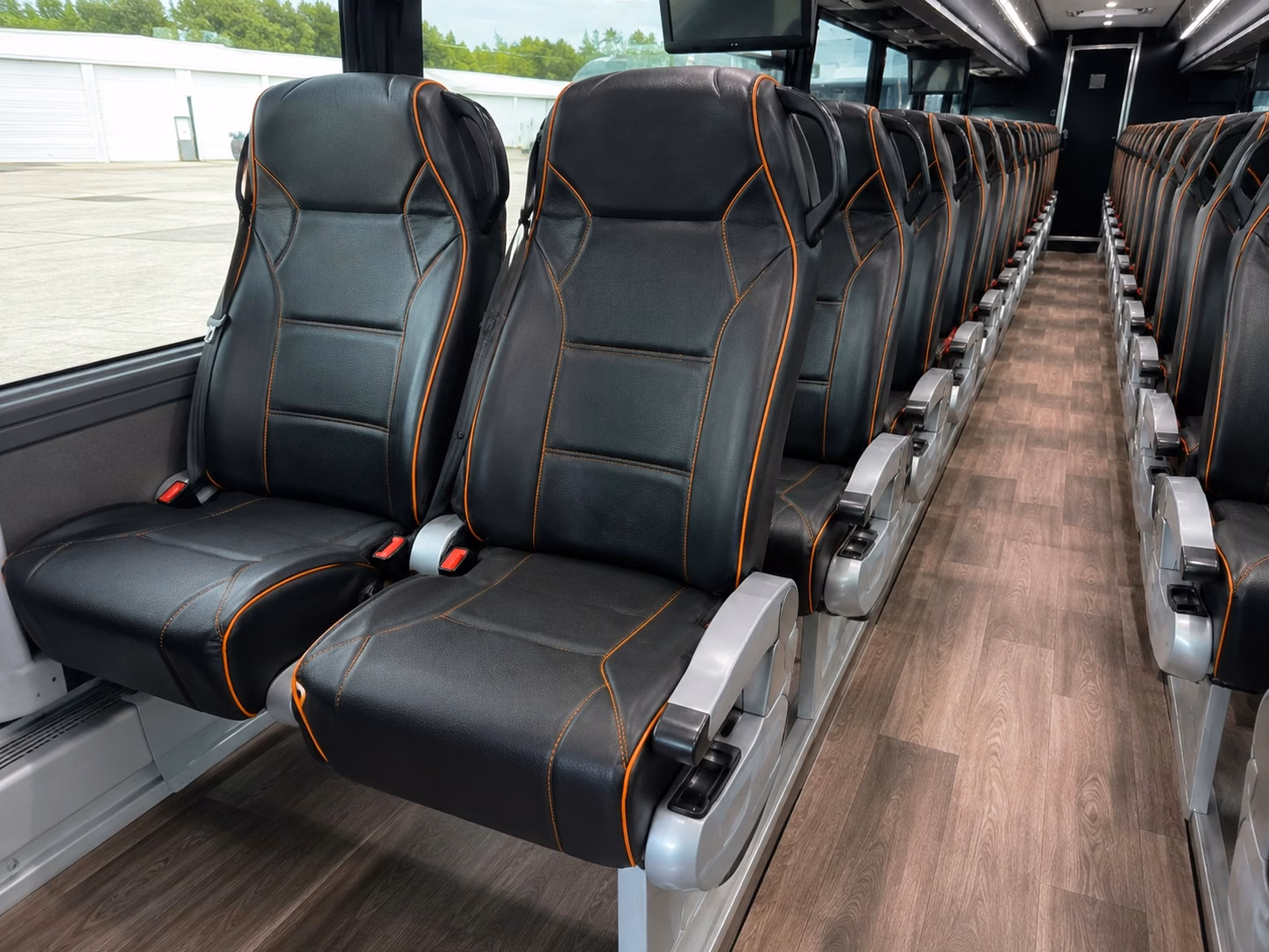 rather than splitting your prom group into rideshares keep everyone together with one bus