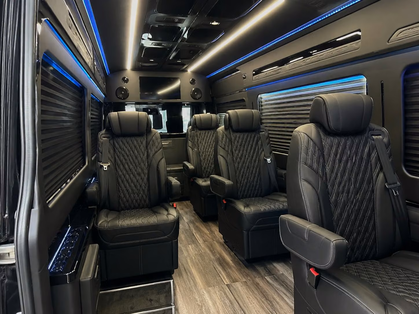 sprinter van with driver inside